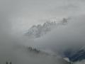 Clouded view of peaks